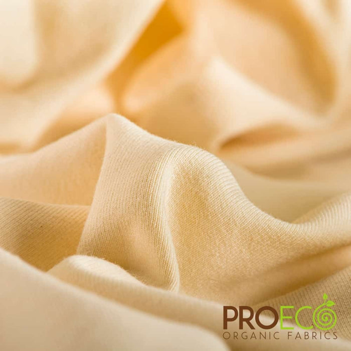 ProECO® Stretch-FIT Heavy Organic Cotton French Terry Fabric Natural Used for Diaper Inserts
