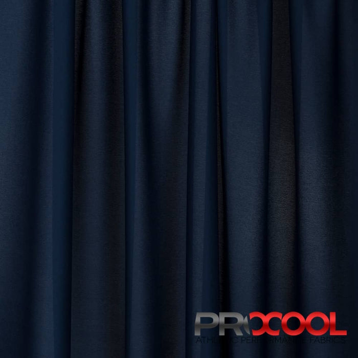 Stay dry and confident in our ProCool® Performance Interlock Silver CoolMax Fabric (W-435-Rolls) with Vegan in Sports Navy