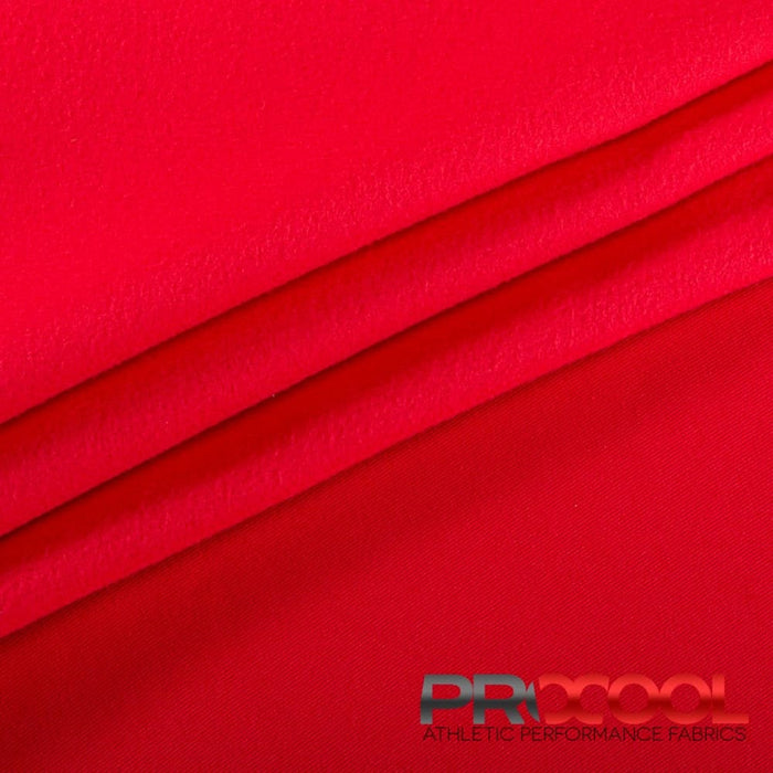 Choose sustainability with our ProCool FoodSAFE® Medium Weight Soft Fleece Fabric (W-344), in Red is designed for Breathable