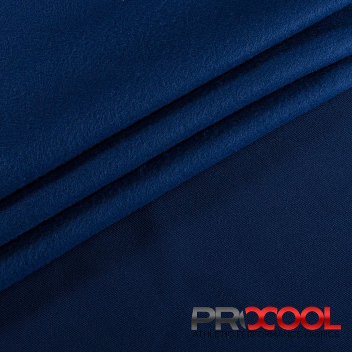 Stay dry and confident in our ProCool® Dri-QWick™ Sports Fleece CoolMax Fabric (W-212) with Chemical Free in Sports Navy