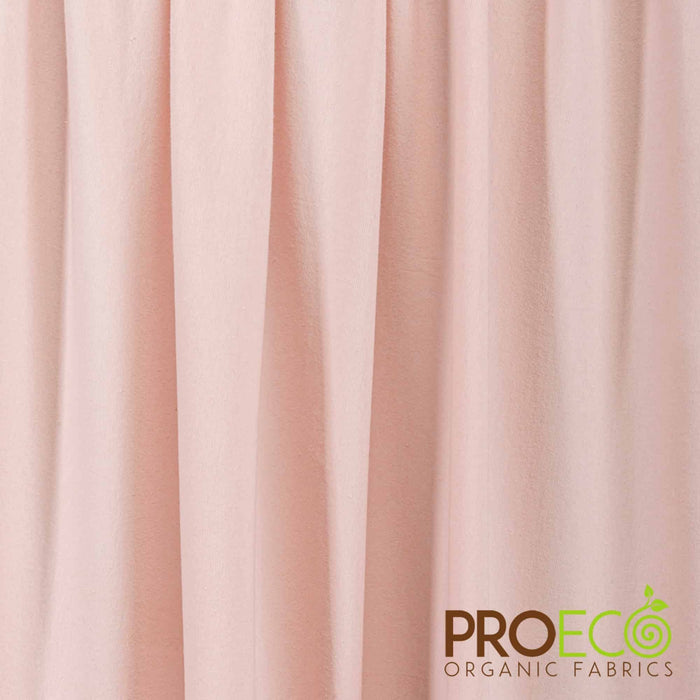 ProECO® Stretch-FIT Organic Cotton SHEER Jersey LITE Fabric Rose Smoke Used for Hockey Jerseys