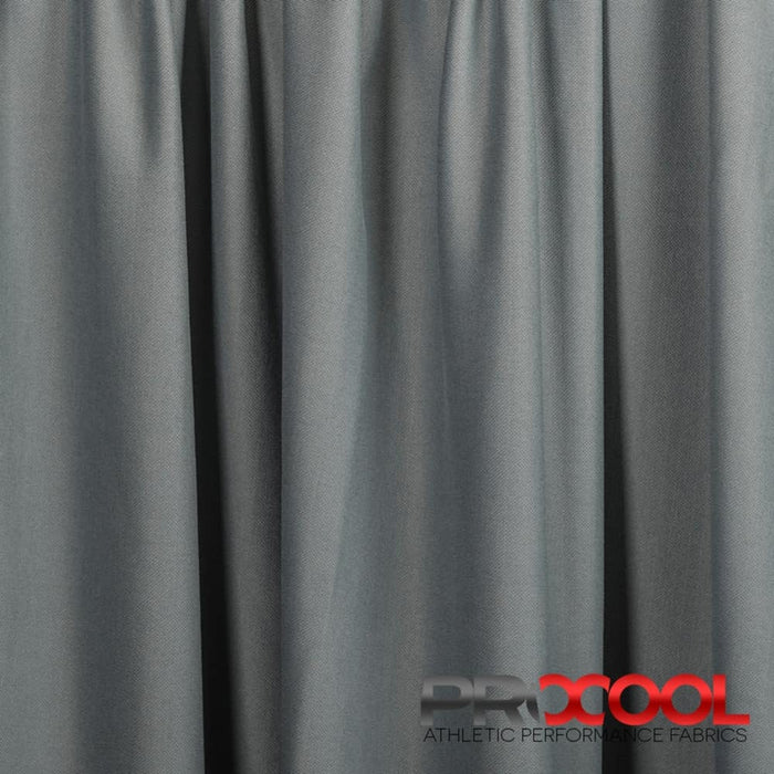 Choose sustainability with our ProCool FoodSAFE® Medium Weight Xtra Stretch Jersey Fabric (W-346), in Stone Grey/Black is designed for OneWayWicking