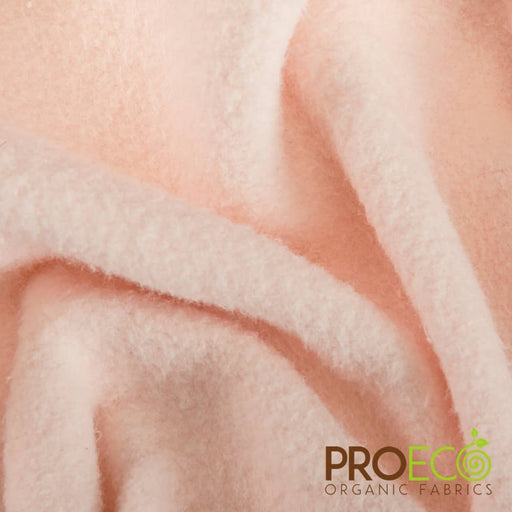 ProECO® Stretch-FIT Organic Cotton Fleece Silver Fabric Rose Smoke Used for Aprons