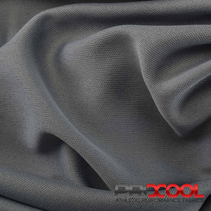 Experience the Breathable with ProCool® Performance Interlock CoolMax Fabric (W-440-Rolls) in Stone Grey. Performance-oriented.