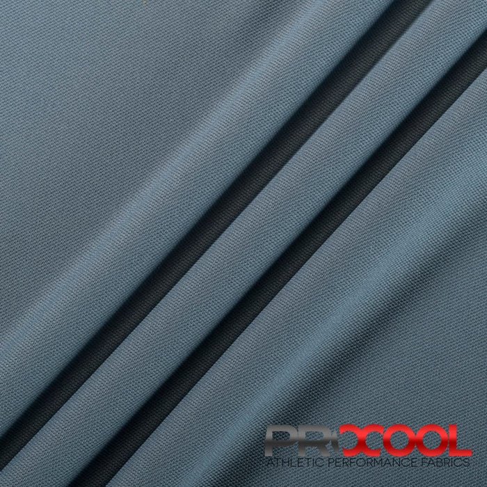 ProCool® Dri-QWick™ Sports Pique Mesh CoolMax Fabric (W-514) in Stone Grey, ideal for Short Liners. Durable and vibrant for crafting.