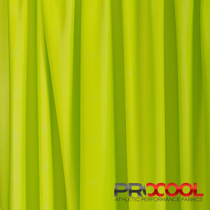 ProCool® Dri-QWick™ Jersey Mesh CoolMax Fabric (W-434) in Green Apple is designed for Light-Medium Weight. Advanced fabric for superior results.