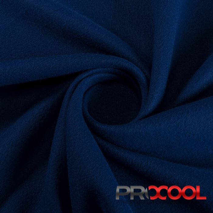 Stay dry and confident in our ProCool FoodSAFE® Medium Weight Soft Fleece Fabric (W-344) with Child Safe in Sports Navy