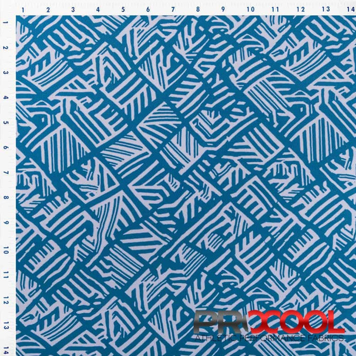 ProCool® Dri-QWick™ Sports Pique Mesh Print CoolMax Fabric  (W-620) in Sevilla, ideal for Scrubs. Durable and vibrant for crafting.