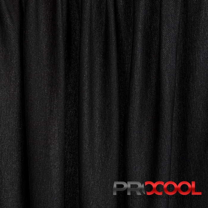 ProCool® TransWICK™ Supima Cotton Sports Jersey Silver CoolMax Fabric Black Used for Headbands