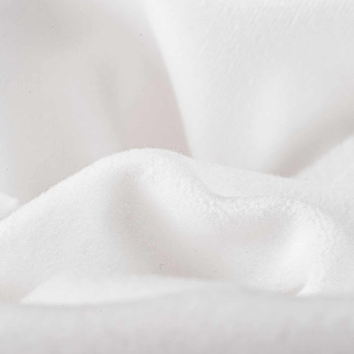 ProCool FoodSAFE® Medium Weight Soft Fleece Fabric (W-344) with Stretch-Fit in White. Durability meets design.