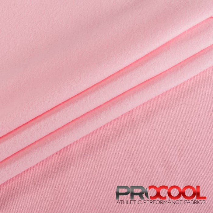 Choose sustainability with our ProCool FoodSAFE® Medium Weight Soft Fleece Fabric (W-344), in Baby Pink is designed for BPA Free