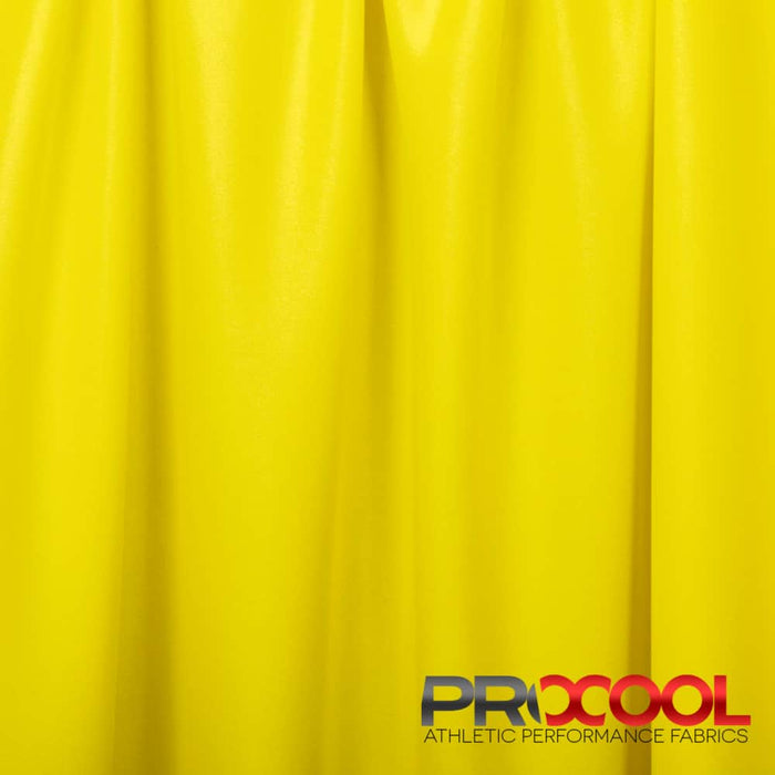 Discover the functionality of the ProCool® Performance Interlock Silver CoolMax Fabric (W-435-Rolls) in Citron Yellow. Perfect for T-Shirts, this product seamlessly combines beauty and utility