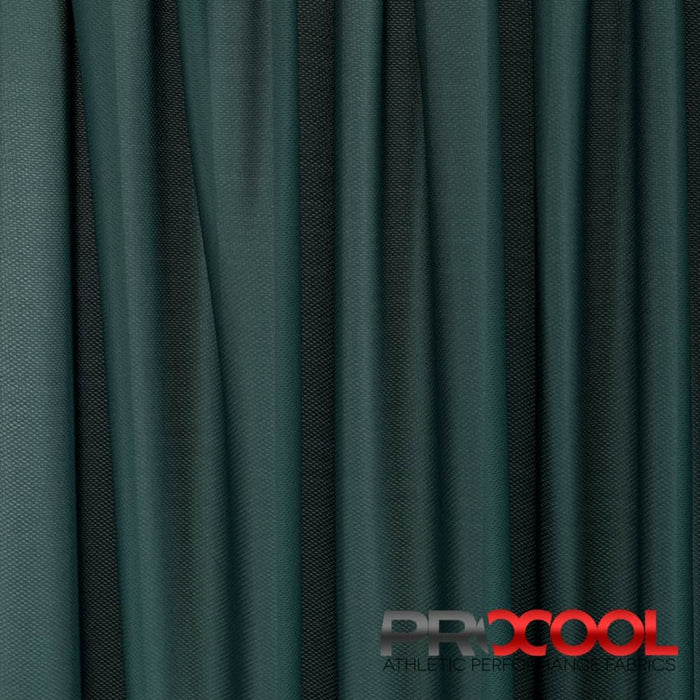 ProCool FoodSAFE® Light-Medium Weight Jersey Mesh Fabric (W-337) with Stay Dry in Deep Green. Durability meets design.