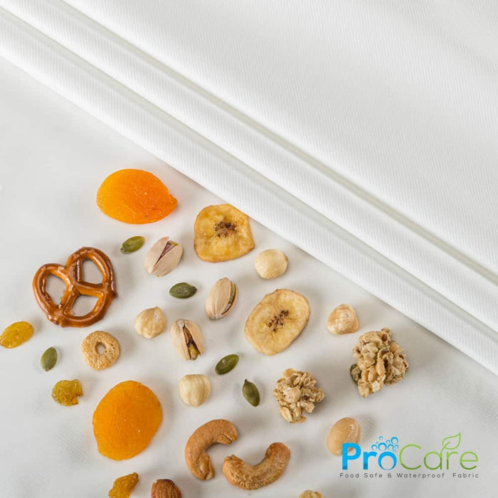 ProCare® Food Safe Waterproof Fabric (W-443) with No Stretch in White. Durability meets design.