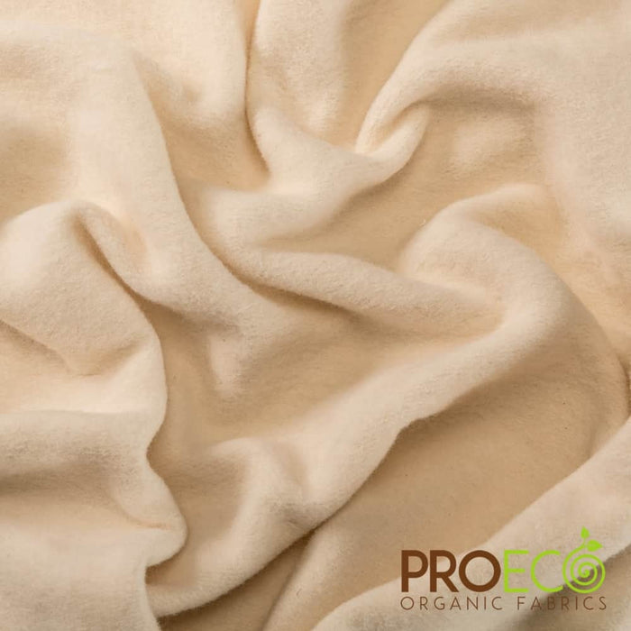 ProECO® Organic Cotton Fleece Fabric Natural Used for Jackets
