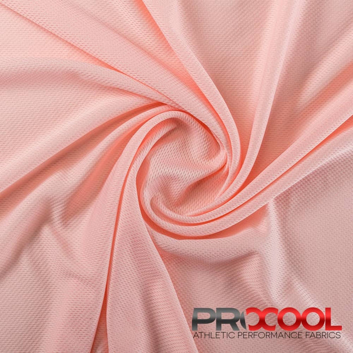 ProCool FoodSAFE® Light-Medium Weight Jersey Mesh Fabric (W-337) in Millennial Pink is designed for HypoAllergenic. Advanced fabric for superior results.