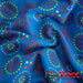 Choose sustainability with our ProCool® Performance Interlock Silver Print CoolMax Fabric (W-624), in Blue Disco Dots is designed for Child Safe