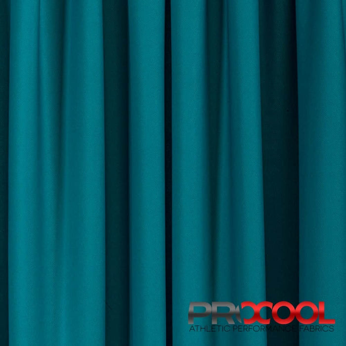 ProCool® Dri-QWick™ Sports Pique Mesh CoolMax Fabric (W-514) in Deep Teal, ideal for Bikewears. Durable and vibrant for crafting.