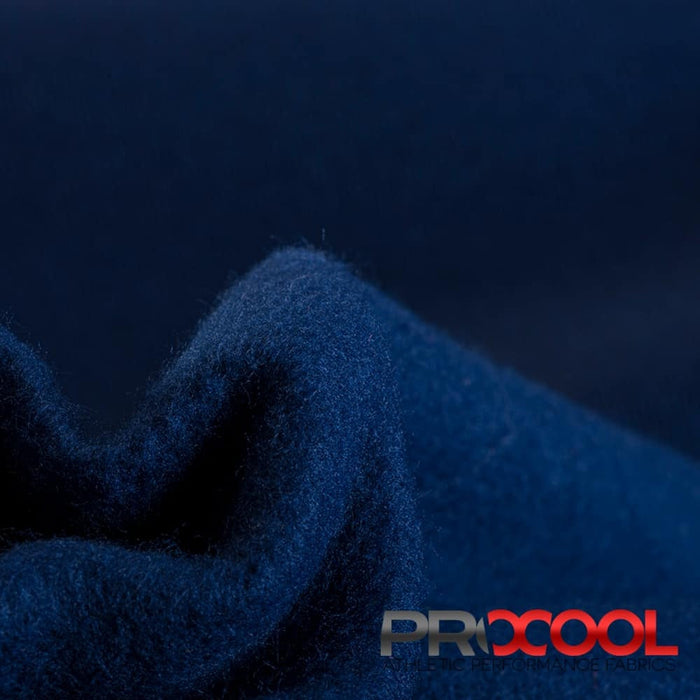 ProCool FoodSAFE® Medium Weight Soft Fleece Fabric (W-344) in Sports Navy with BPA Free. Perfect for high-performance applications. 