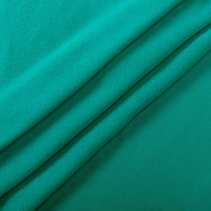 Stay dry and confident in our ProCool FoodSAFE® Medium Weight Soft Fleece Fabric (W-344) with Breathable in Deep Teal
