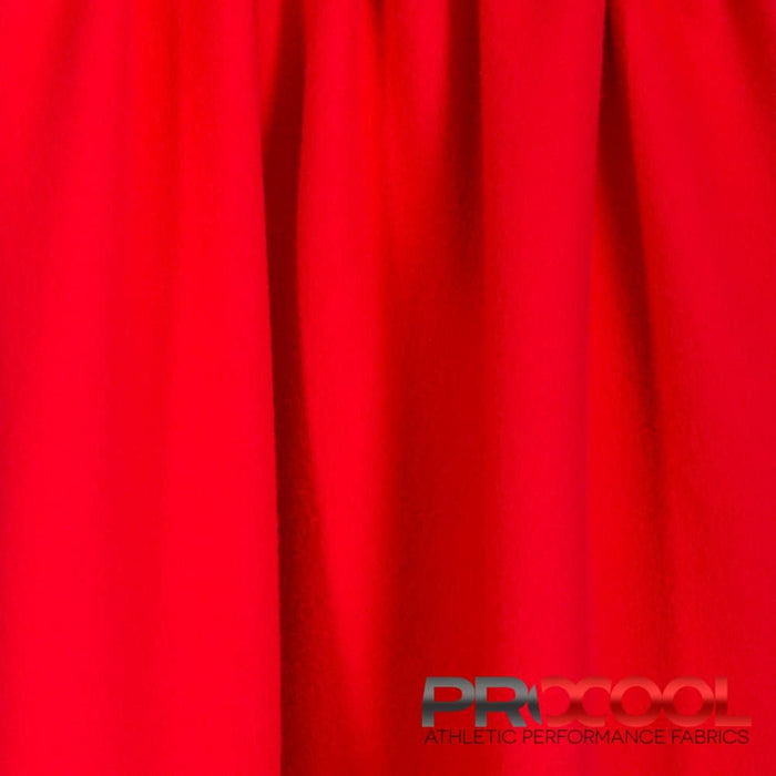Experience the Latex Free with ProCool FoodSAFE® Medium Weight Soft Fleece Fabric (W-344) in Red. Performance-oriented.