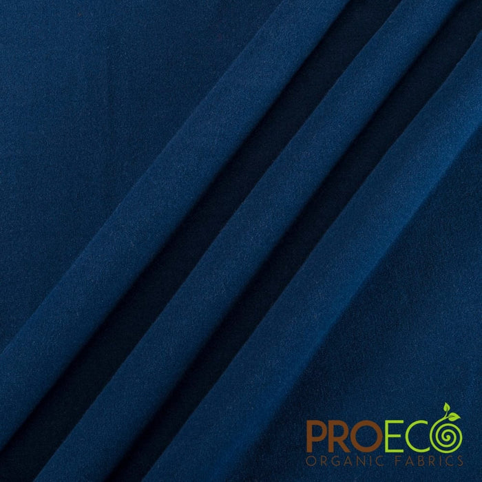 ProECO® Stretch-FIT Heavy Organic Cotton Jersey Silver Fabric Midnight Navy Used for Bowl Covers