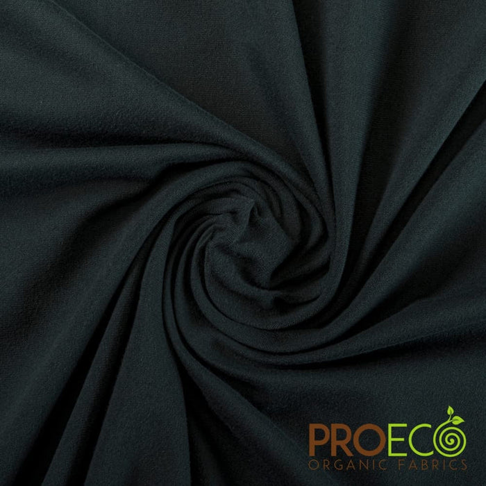 ProECO® Stretch-FIT Heavy Organic Cotton Jersey Forest Night Used for Blankets