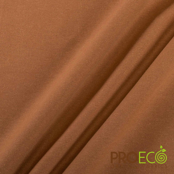 ProECO® Organic Cotton Twill Sateen Fabric Gingerbread Used for Boot Liners
