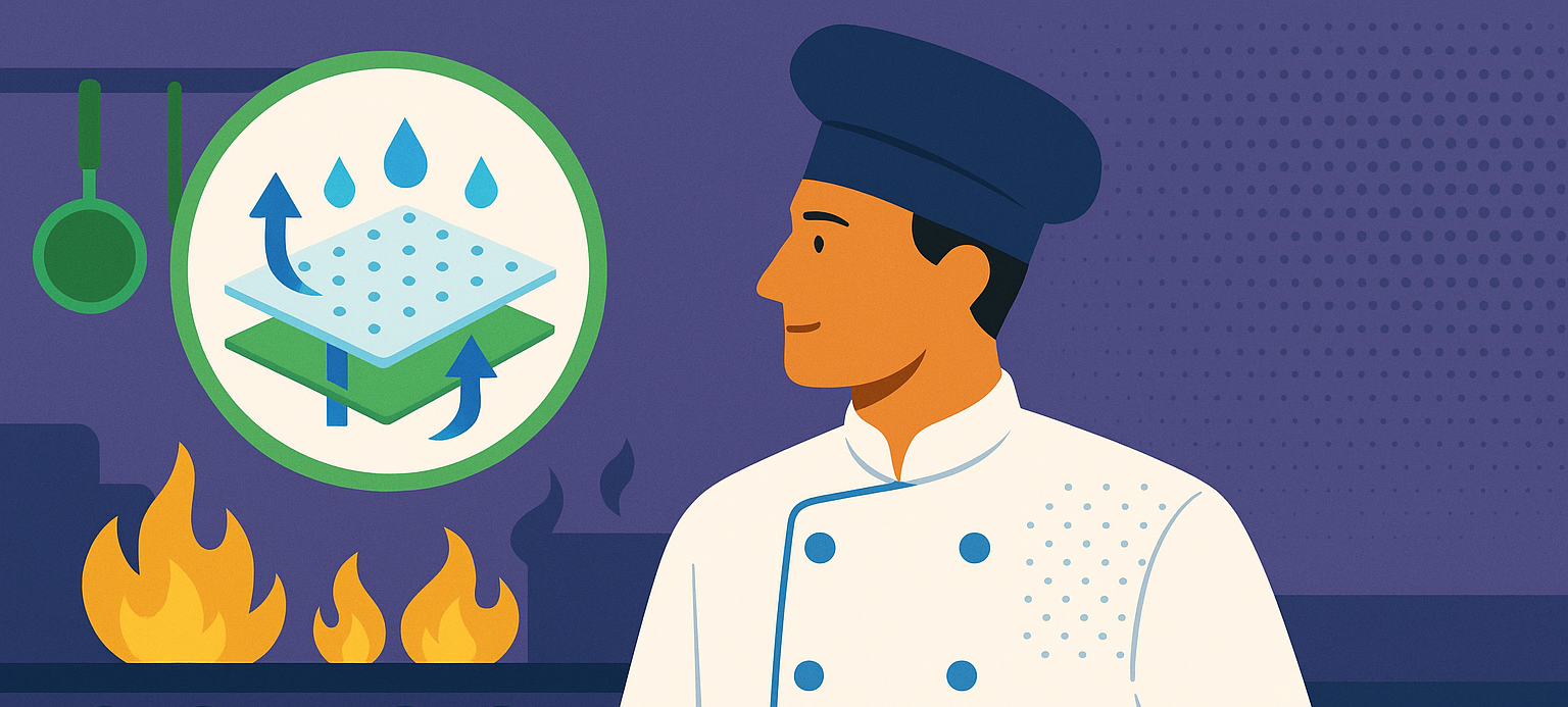 Keeping Cool in the Heat of the Kitchen: How Technical Fabrics are Redefining Chef Jacket Design
