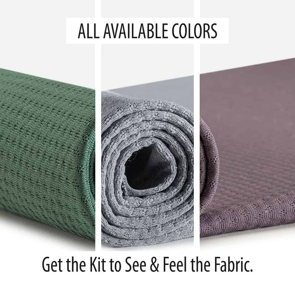 Zorb® 3D Stay Dry Dimple LITE Silver Fabric Colors Swatch Kit (SK377