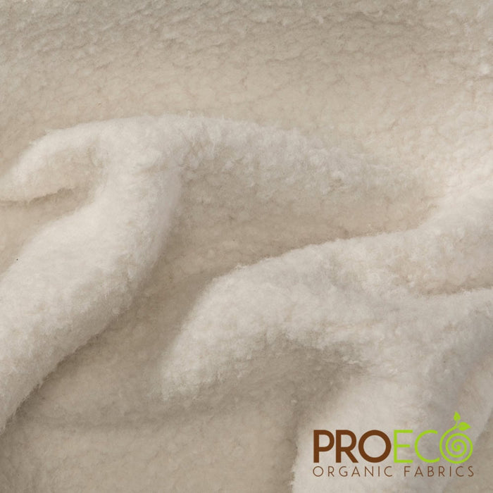 ProECO® Stretch-FIT Organic Cotton Sherpa Fleece Fabric (W-423)