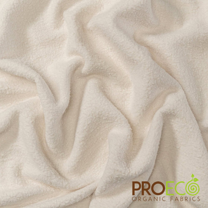 ProECO® Stretch-FIT Organic Cotton Sherpa Fleece Fabric (W-423)