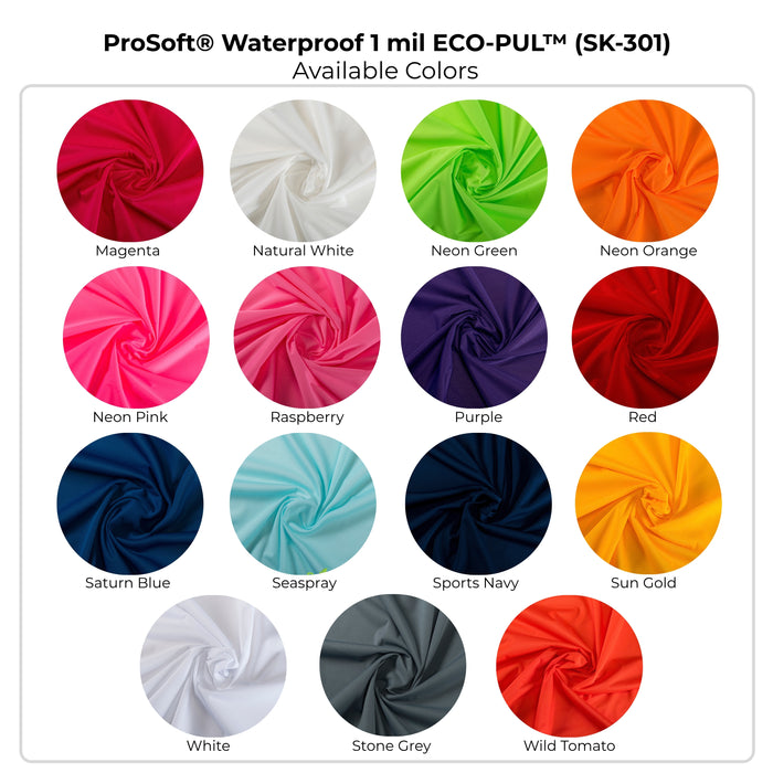 ProSoft® Waterproof 1 mil ECO-PUL™ Fabric Colors Swatch Kit (SK-301)