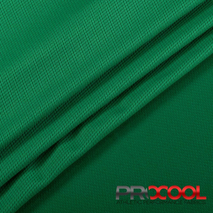 Choose sustainability with our ProCool® Dri-QWick™ Jersey Mesh Silver CoolMax Fabric (W-433), in Jelly Bean is designed for Latex Free