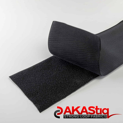 AKAStiq® Hook & Loop Tapes 6 Inch Black Used for Medical Devices