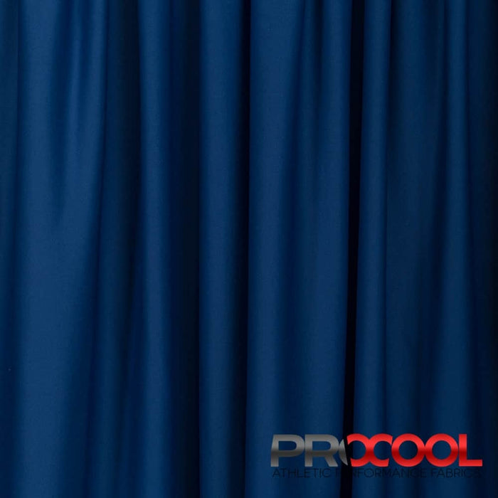 ProCool FoodSAFE® Medium Weight Xtra Stretch Jersey Fabric (W-346) in Saturn Blue/Black is designed for OneWayWicking. Advanced fabric for superior results.