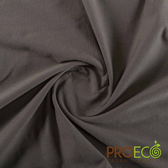 ProECO® Stretch-FIT Organic Cotton SHEER Jersey LITE Fabric Charcoal Used for Circus Tricks