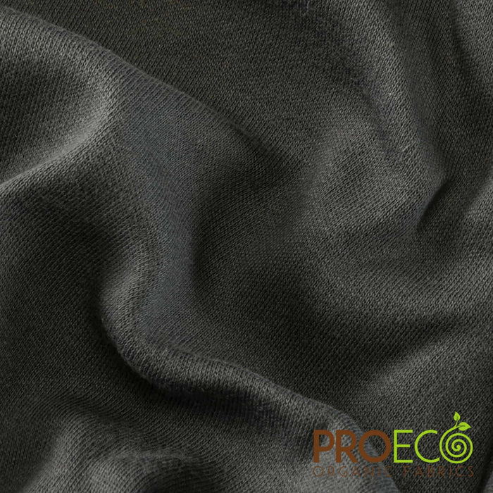 ProECO® Organic Cotton Interlock Fabric Charcoal Used for Nursing pads