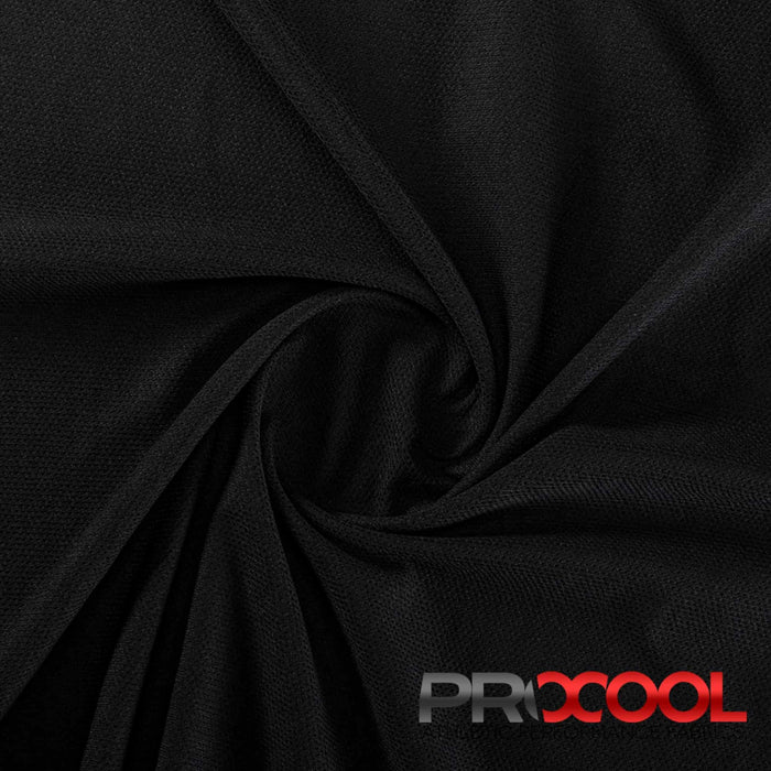ProCool® TransWICK™ Sports Jersey LITE Silver Fabric Black Used for Bibs