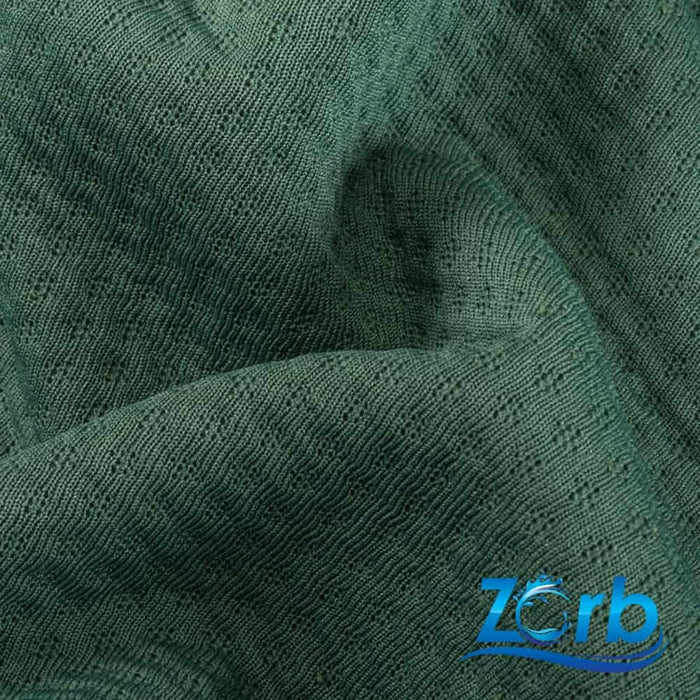 Zorb® Fabric: 3D Stay Dry Dimple LITE Fabric Watercress