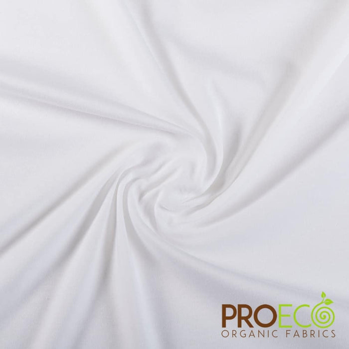ProECO® Organic Cotton Interlock Fabric White Used for Boot Liners