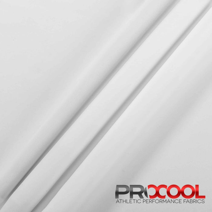 Discover the functionality of the ProCool® Performance Interlock CoolMax Fabric (W-440-Yards) in White. Perfect for T-Shirts, this product seamlessly combines beauty and utility