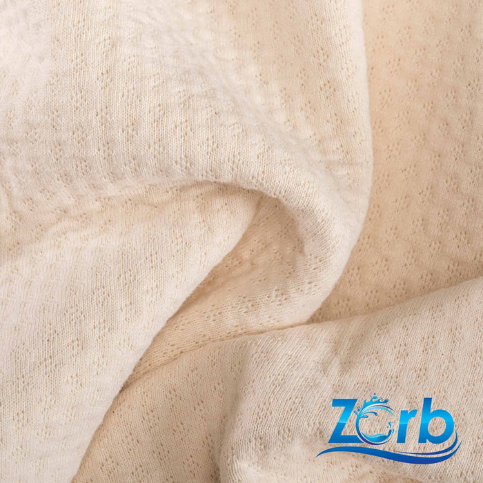 Zorb® Fabric: 3D Organic Cotton Dimple (W-231) Natural