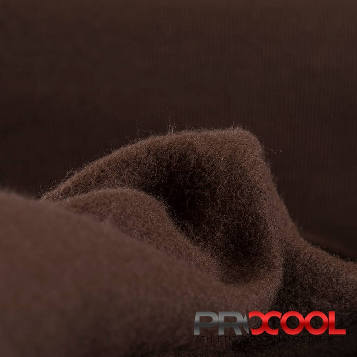 Luxurious ProCool® Dri-QWick™ Sports Fleece Silver CoolMax Fabric (W-211) in Chocolate, designed for Boxing Gloves Liners. Elevate your craft.