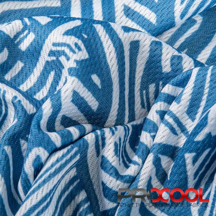 Discover our ProCool® Dri-QWick™ Jersey Mesh Print CoolMax Fabric (W-622) in a lovely Sevilla, designed with you in mind for Hockey Jerseys. Enhance your experience with both style and function.