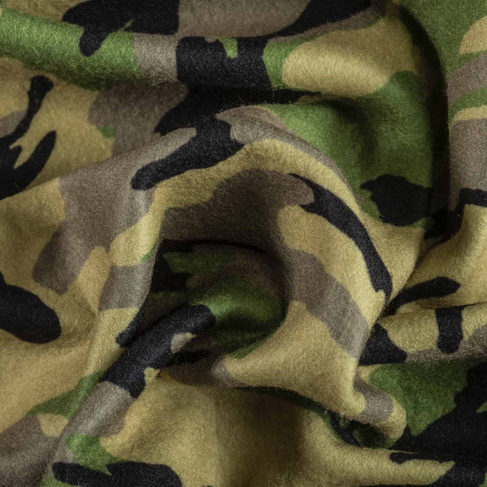 ProTEC® Stretch-FIT Fleece LITE Print Fabric Hunter Camo Used for Neck warmers