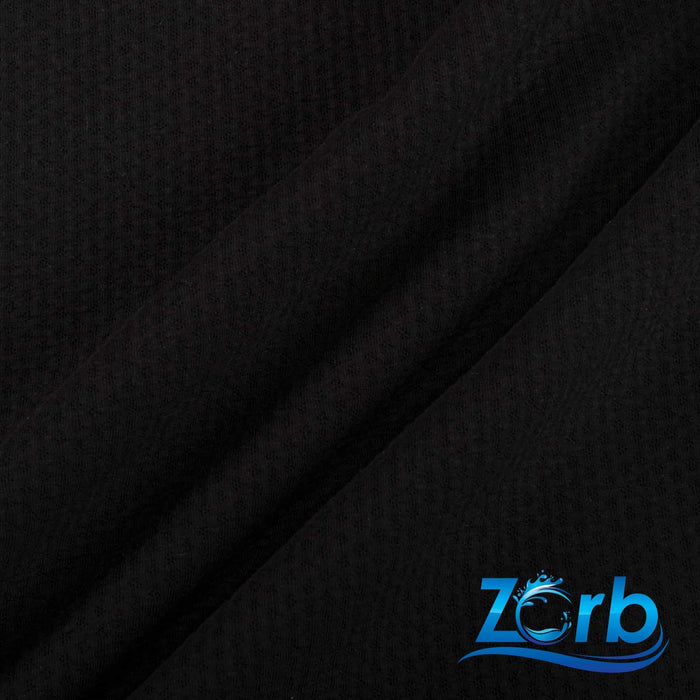 Zorb® Fabric: 3D Organic Cotton Dimple (W-231) Black