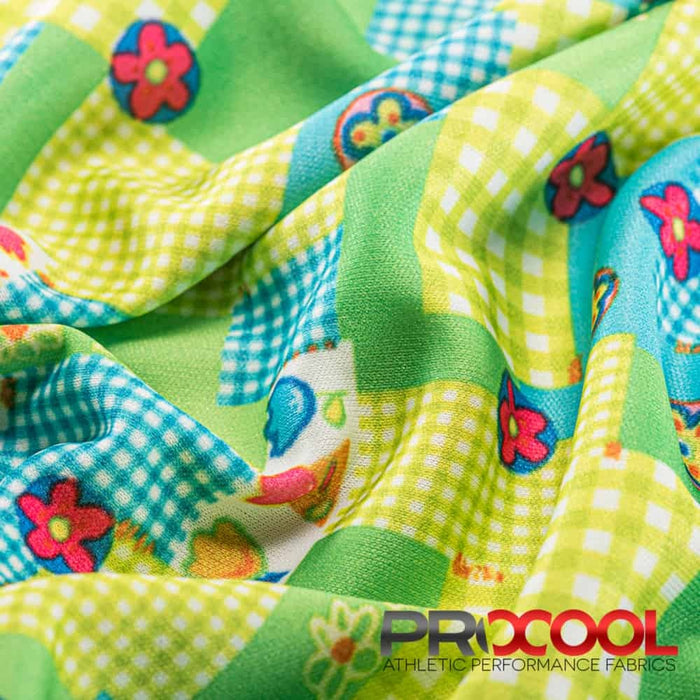 Meet our ProCool® Performance Interlock Print CoolMax Fabric (W-513), crafted with top-quality Latex Free in Plaid Maze for lasting comfort.