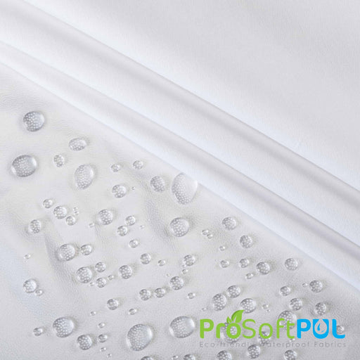 ProSoft® Organic Cotton Twill Waterproof Eco-PUL™ Silver Fabric White Used for Activewear