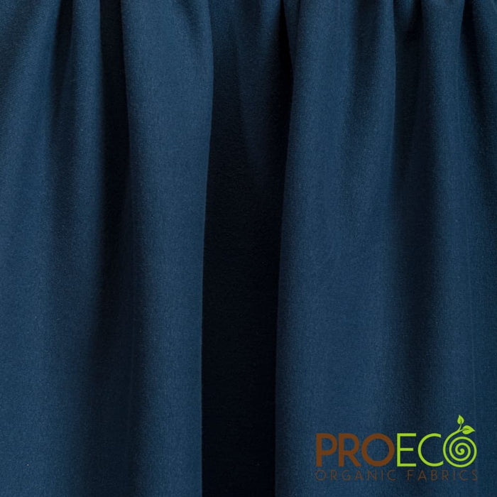 ProECO® Stretch-FIT Heavy Organic Cotton Rib Fabric Midnight Navy Used for Head Wraps